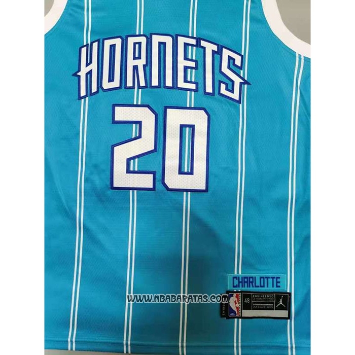 Camiseta Charlotte Hornets Gordon Hayward #20 Icon 2020-21 Verde